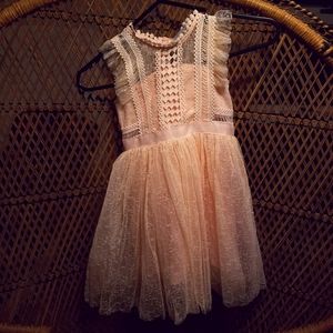 Trish Scully Pink Lace Dress Sz 3